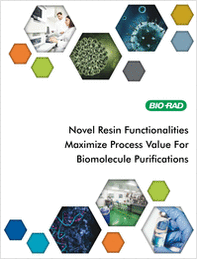 Novel Resin Functionalities Maximize Process Value for Biomolecule Purifications