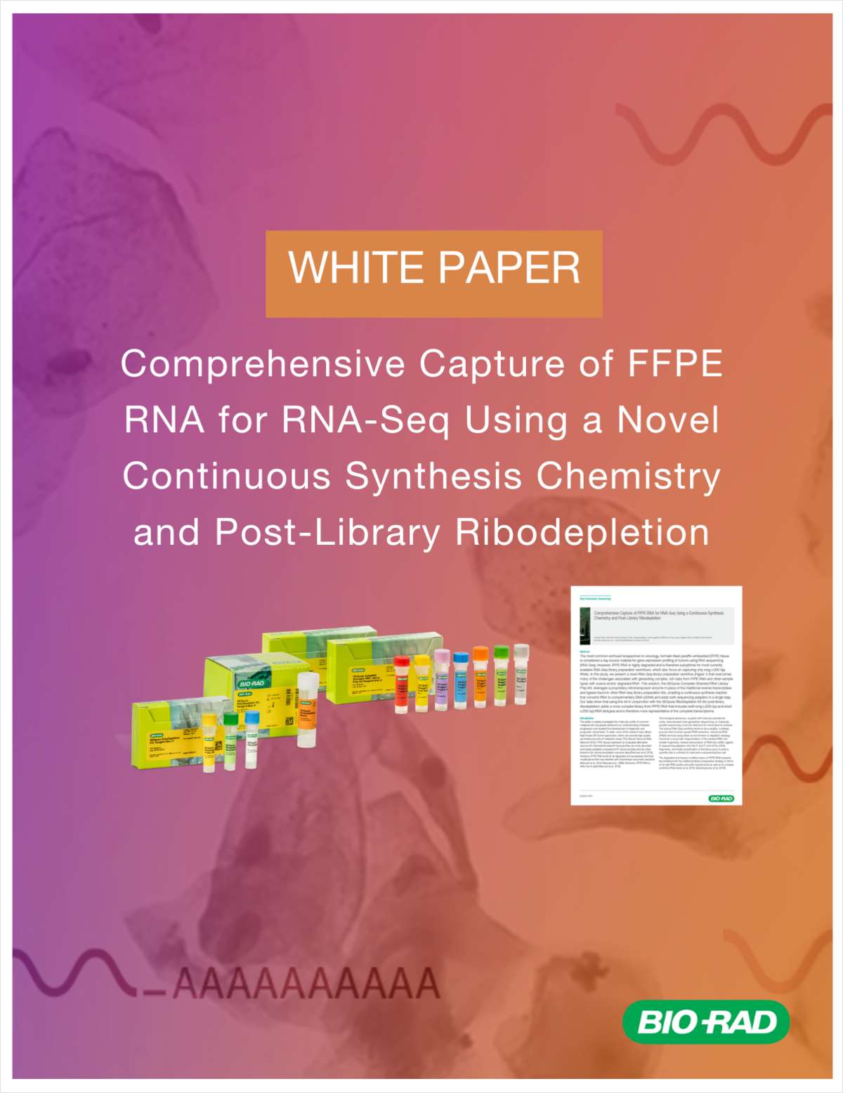 Comprehensive Capture of FFPE RNA for RNA-Seq Using a Continuous Synthesis Chemistry and Post-Library Ribodepletion