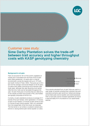 Sime Darby Plantation Solves the Trade-Off Between Trait Accuracy and Higher Throughput Costs With KASP Genotyping Chemistry