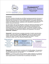 Cleanascite - Lipid Removal and Cell Response Applications