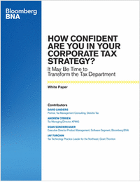 How Confident Are You In Your Corporate Tax Strategy?