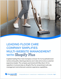 Leading Floor Care Company Simplifies Multi-Website Management with Blue Acorn iCi and Shopify Plus