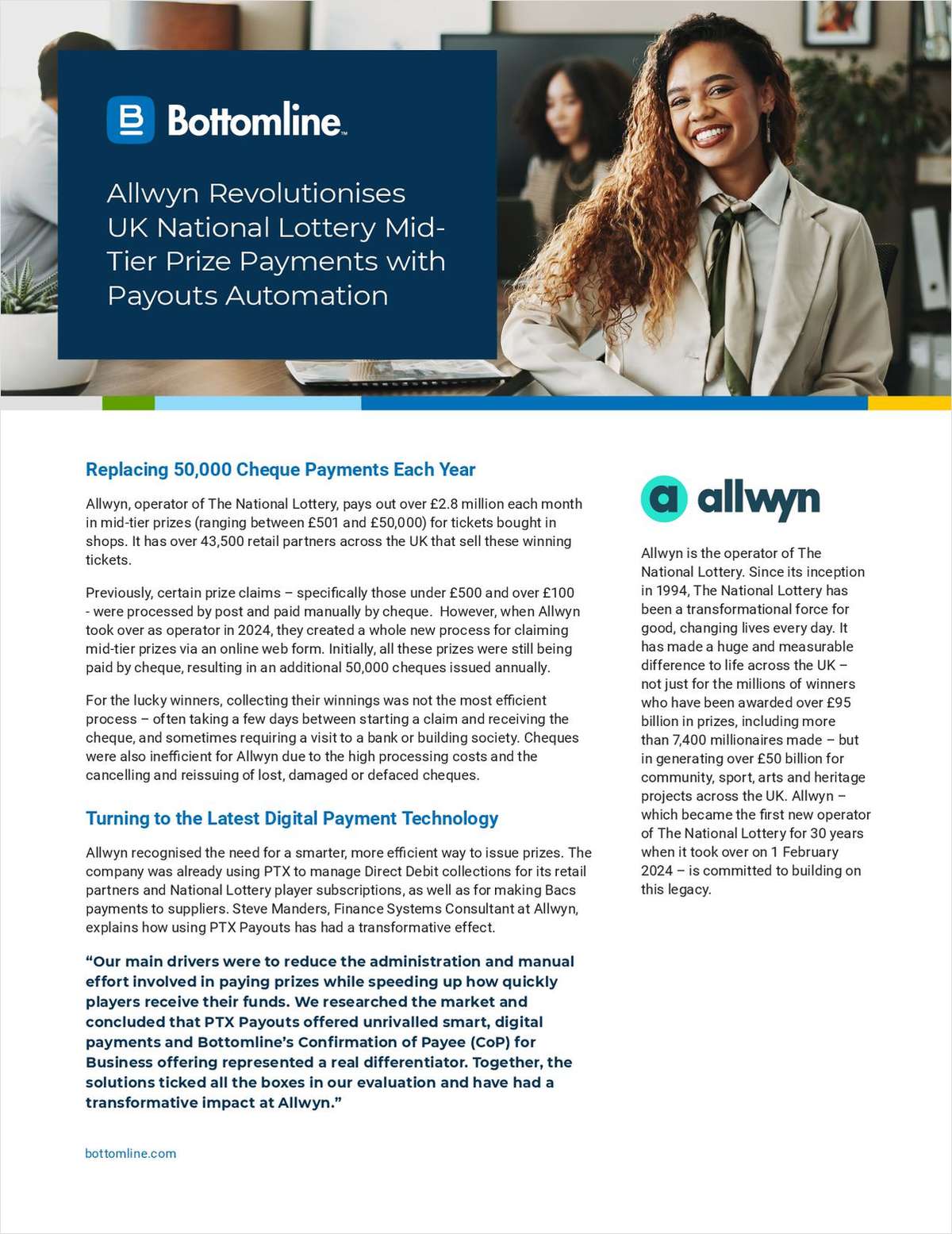 Allwyn Revolutionises UK National Lottery MidTier Prize Payments with Payouts Automation