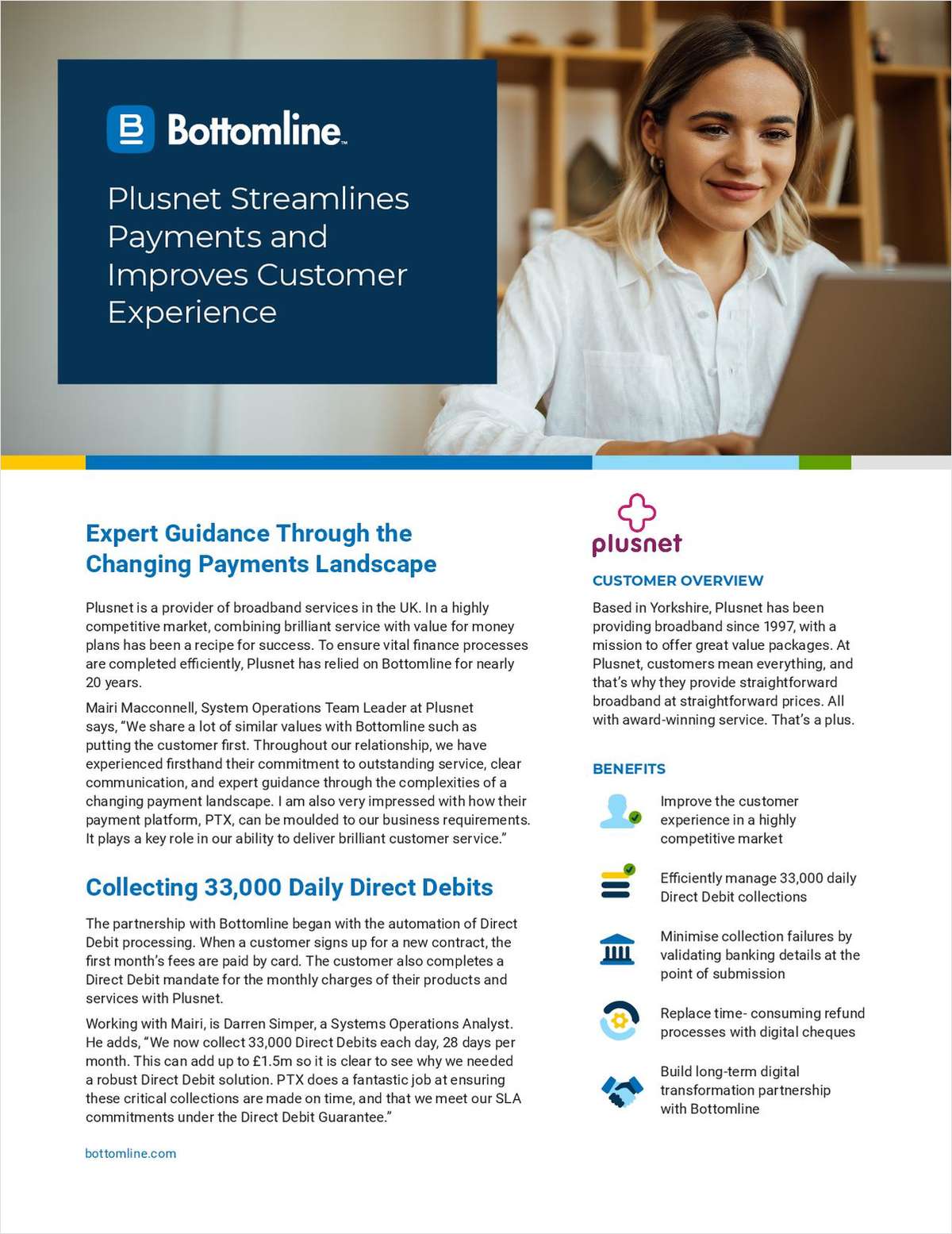 Plusnet Streamlines Payments and Improves Customer Experience