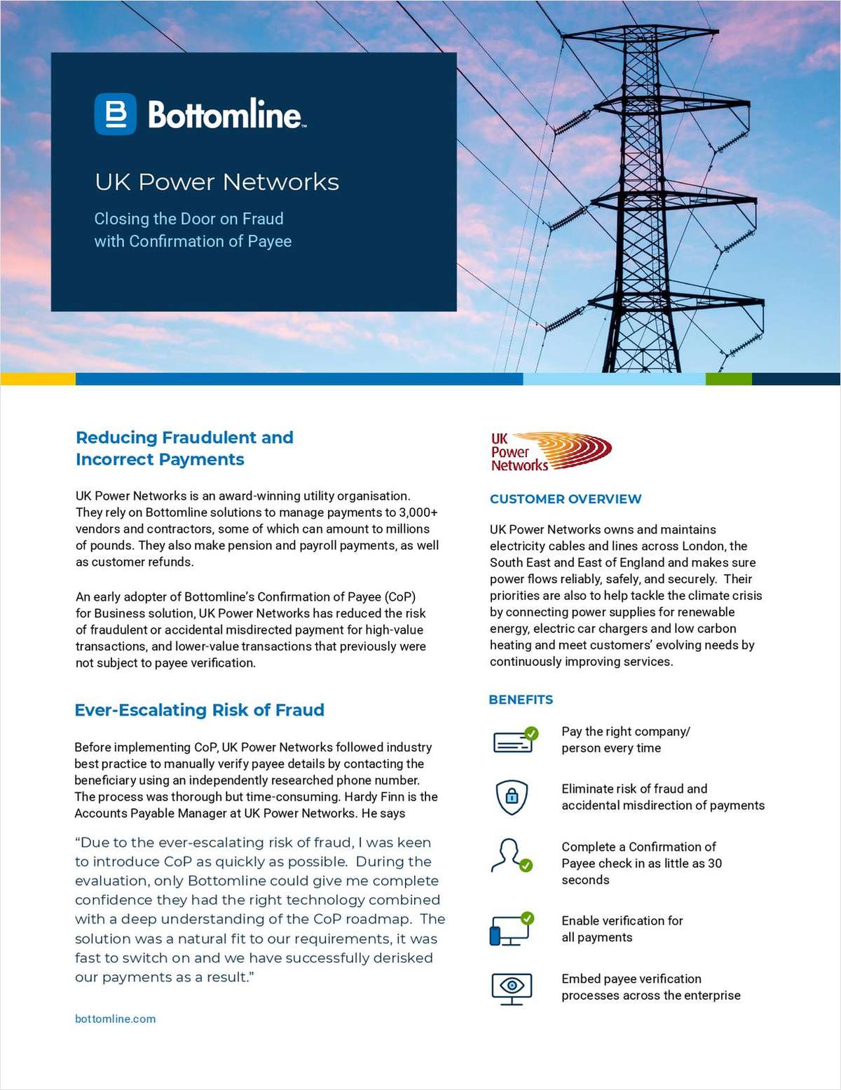 UK Power Networks Closes the Door on Fraud with Confirmation of Payee