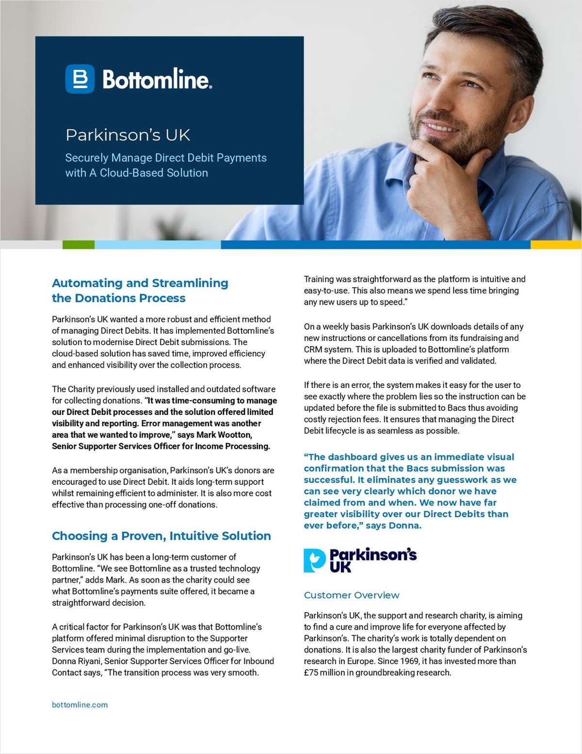 Parkinson Case Study:  Securely Manage Direct Debit Payments with A Cloud-Based Solution