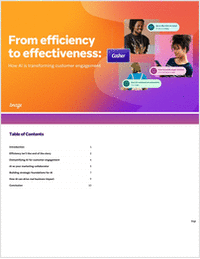 From efficiency to effectiveness