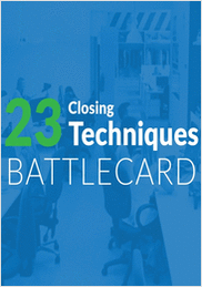 23 Closing Techniques Battlecard