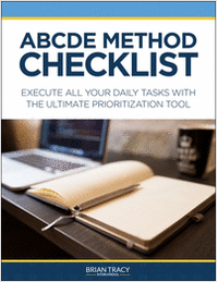 ABCDE Method Checklist - Execute All Your Daily Tasks with The Ultimate Prioritization Tool