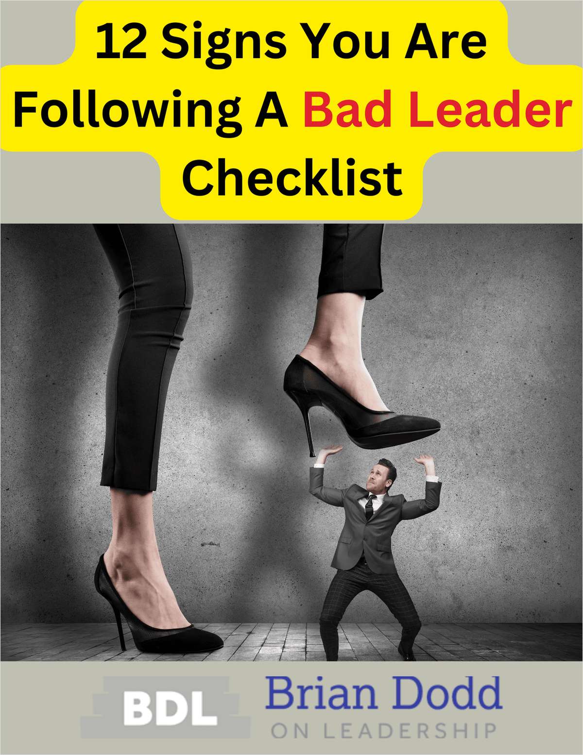 12 Signs You Are Following A Bad Leader Checklist