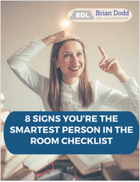 8 Signs You're the Smartest Person in the Room Checklist