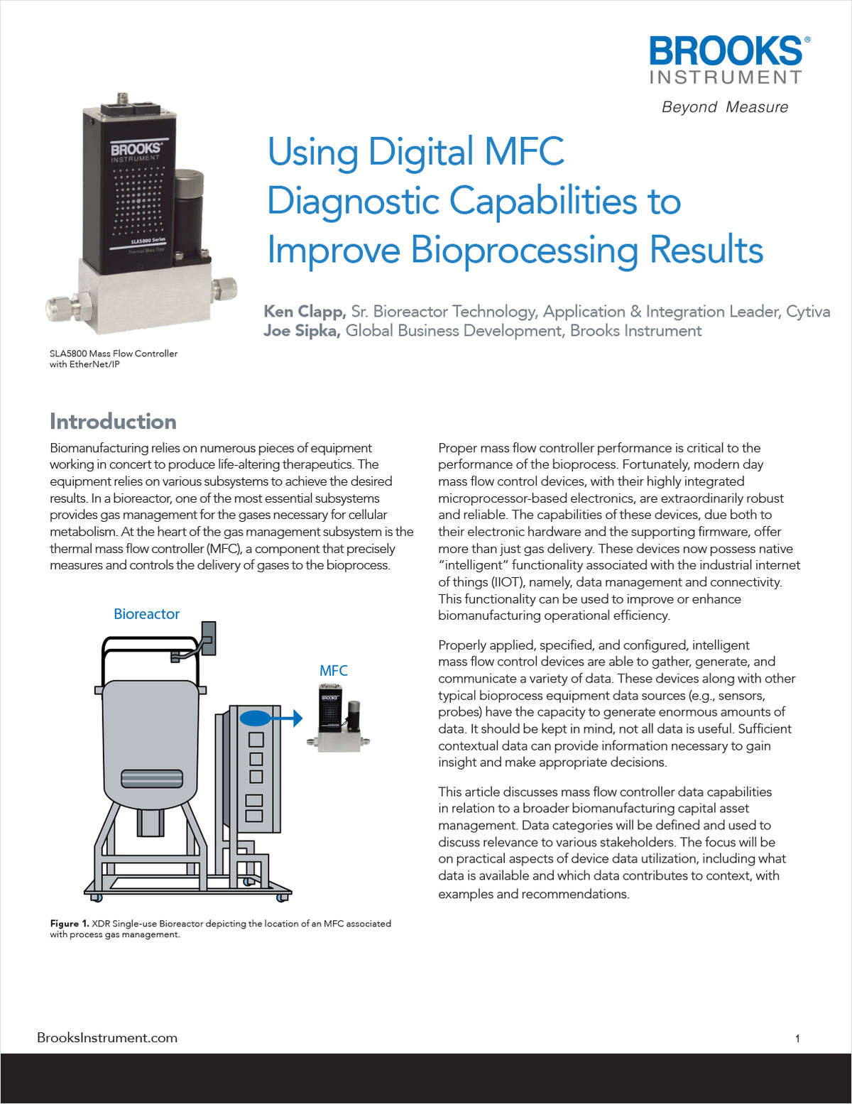 White paper: How Digital Mass Flow Controllers Improve Bioprocessing Results