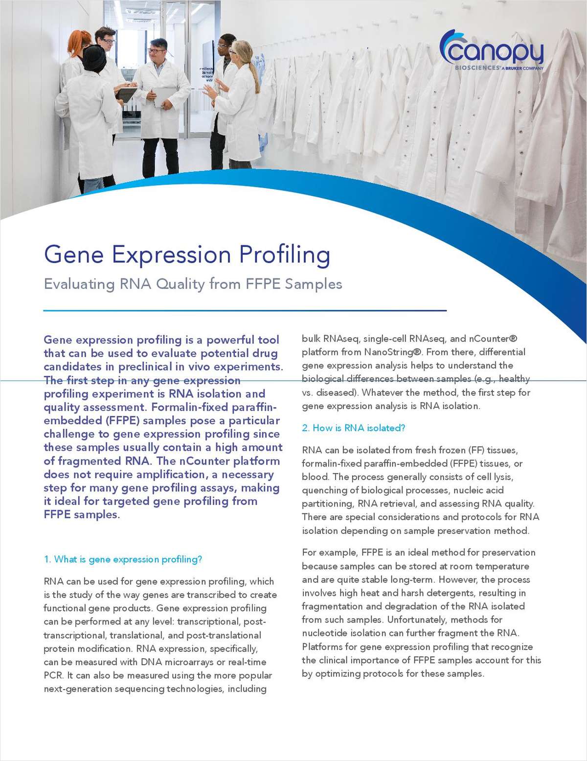 Gene Expression Profiling: Evaluating RNA Quality from FFPE Samples