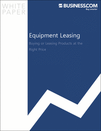 Equipment Leasing:  Buying or Leasing Products at the Right Price & Terms