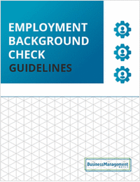 Employment Background Check Guidelines