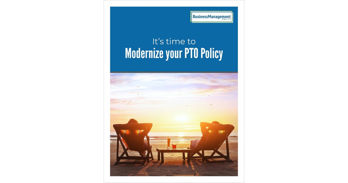 It's time to modernize your PTO policy