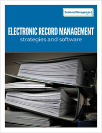 Electronic record management strategies & software