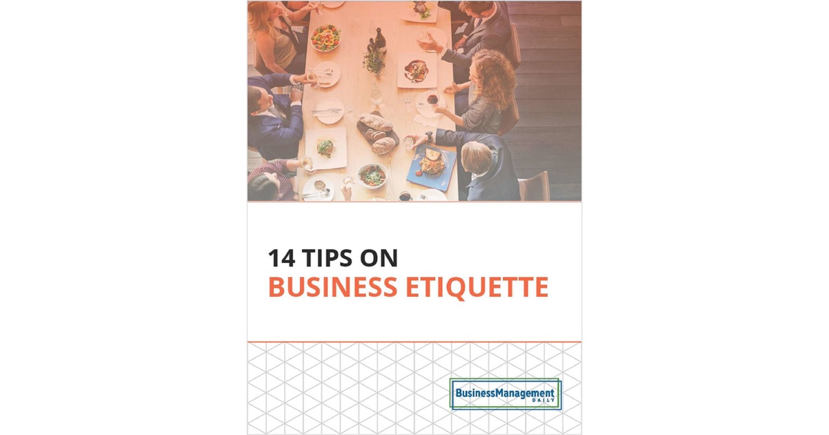 14 Tips on Business Etiquette