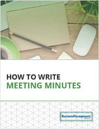How To Write Meeting Minutes