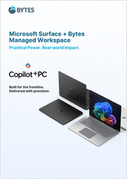 Microsoft Surface + Bytes Managed Workspace