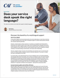 Does your service desk speak the right language?