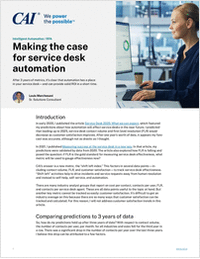 Making the case for service desk automation