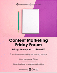 Content Marketing Friday Forum