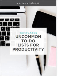 Uncommon To-Do Lists for Productivity