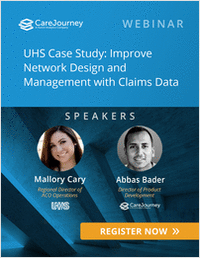 UHS Case Study Webinar: Improve Network Design and Management with Claims Data
