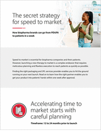 How Biopharma Firms Can Accelerate Speed to Market for New Therapies