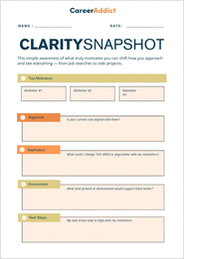 Career Clarity Snapshot