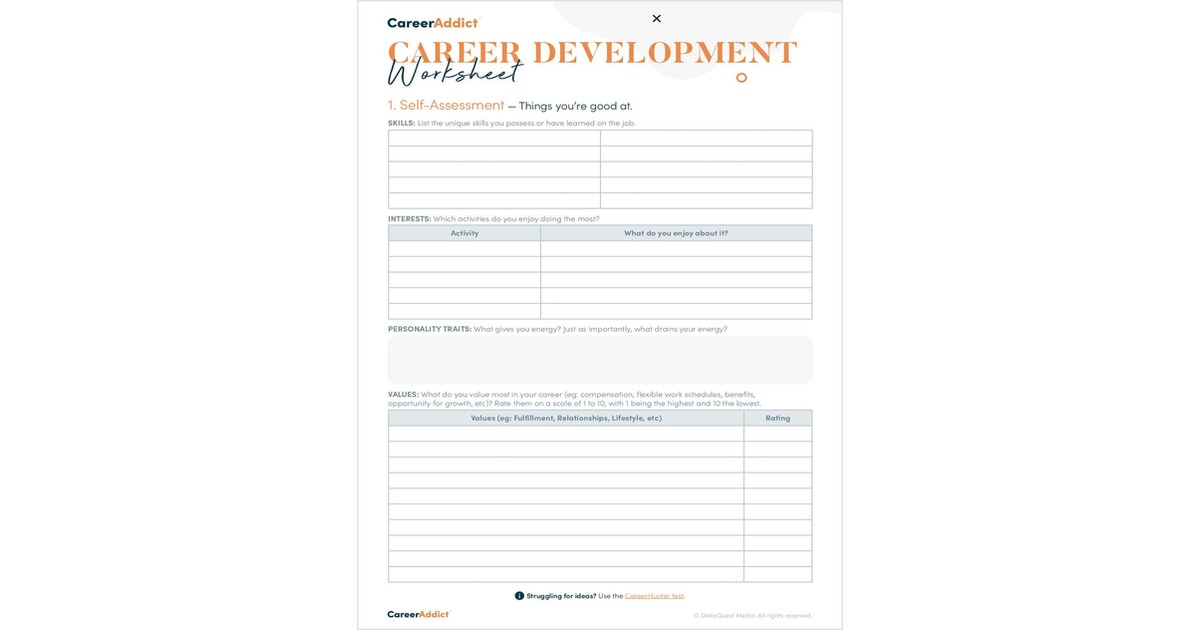 Career Development Worksheet