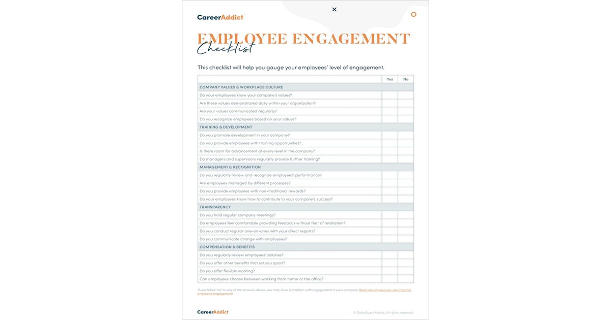 Employee Engagement Checklist