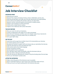 Job Interview Checklist