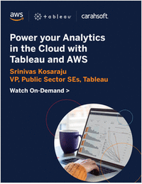 Power Your Analytics in the Cloud with Tableau and AWS