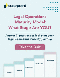 Enterprise Legal Operations Maturity Assessment