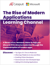 The Rise of Modern Applications [A On-Demand Learning Channel]
