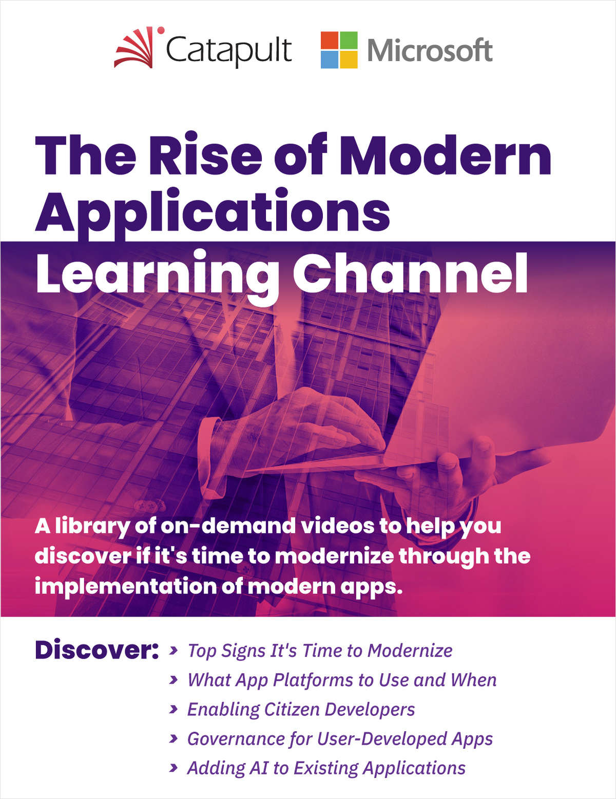The Rise of Modern Applications [A On-Demand Learning Channel]