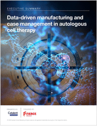 Data-driven manufacturing and case management in autologous cell therapy