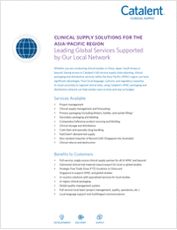 Clinical Supply Solutions for the Asia-Pacific Region