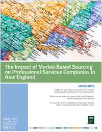 The Impact of Market-Based Sourcing on Professional Services Companies in New England