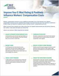 Improve Your E-Mod Rating & Positively Influence Workers' Compensation Costs