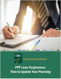 PPP Loan Forgiveness: Time to Update Your Planning