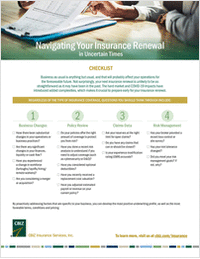 Post COVID-19 Business Insurance Renewal Checklist