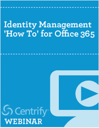 Identity Management 'How To' for Office 365