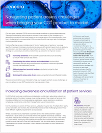 Navigating patient access challenges when bringing your CGT product to market