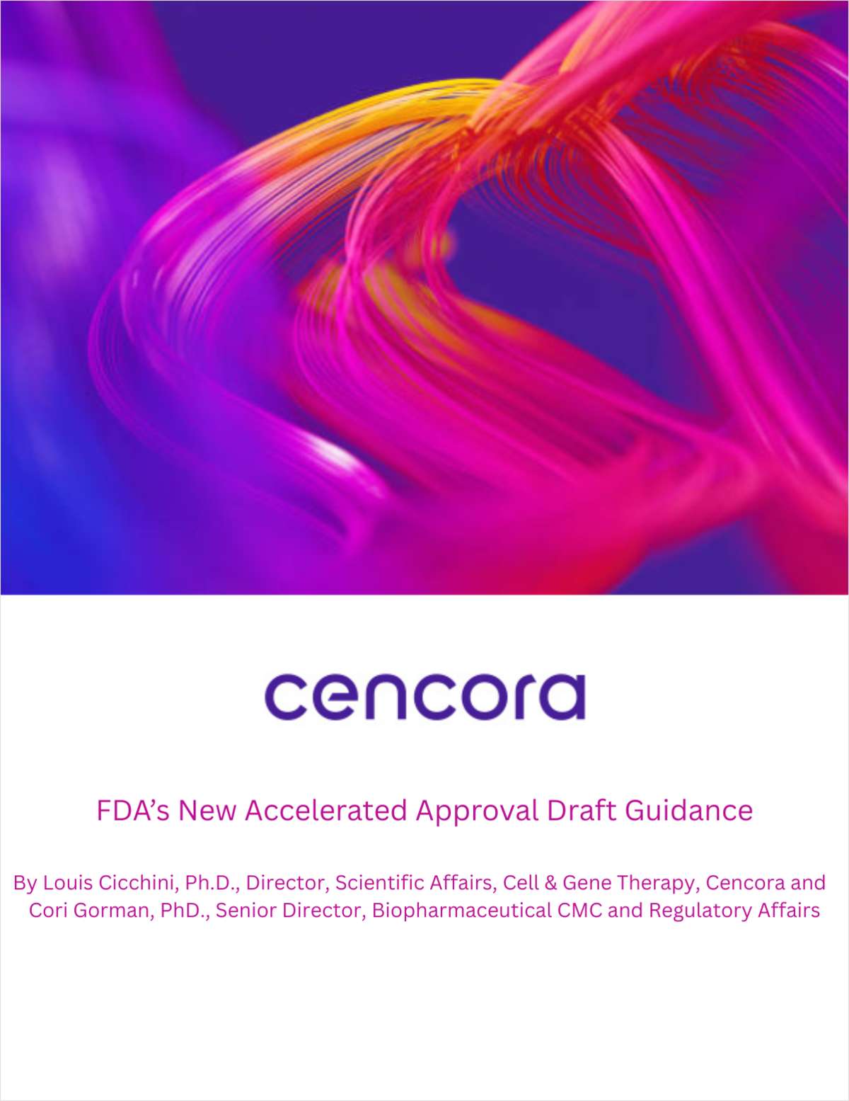FDA's New Accelerated Approval Draft Guidance