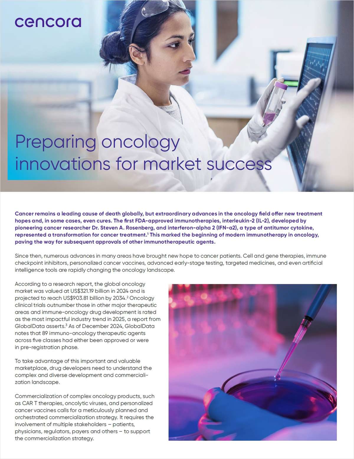 Preparing oncology innovations for market success