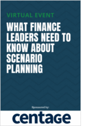 What Finance Leaders Need to Know about Scenario Planning