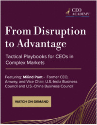 From Disruption to Advantage: Tactical Playbooks for CEOs in Complex Markets